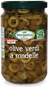 Olive verdi a rondelle