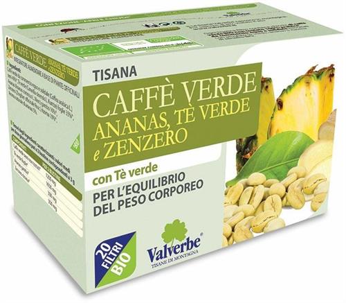 Tisana Caffè Verde, Ananas, Tè Verde, Zenzero