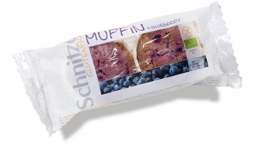 Muffins di riso integrale ai mirtilli