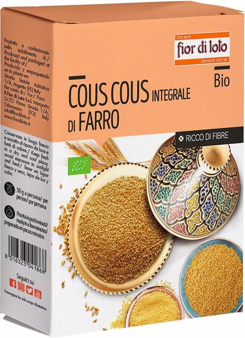 Cous cous integrale di Farro - Fior di Loto