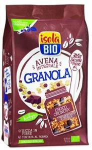 Granola di avena integrale con crusca e cioccolato