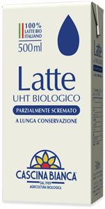 Latte parzialmente scremato UHT 500ml - Cascina Bianca