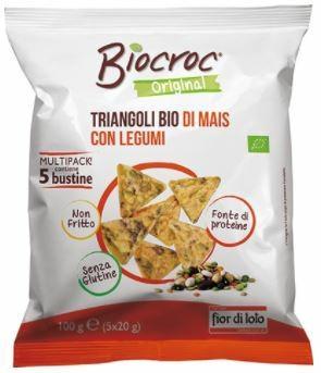 Biocroc - Triangoli di mais con legumi multipack