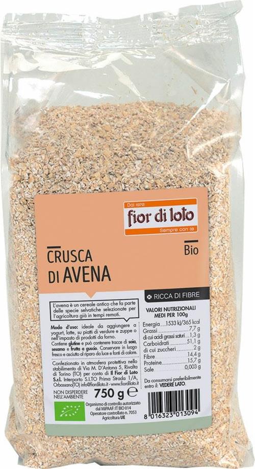 Crusca di avena 750g fior di loto