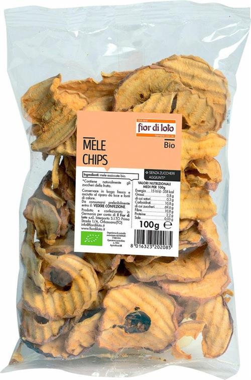 Mele chips essicate