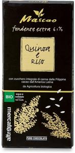 Cioccolato Mascao fondente extra alla quinoa e riso