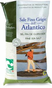Sale fino grigio dell'Atlantico
